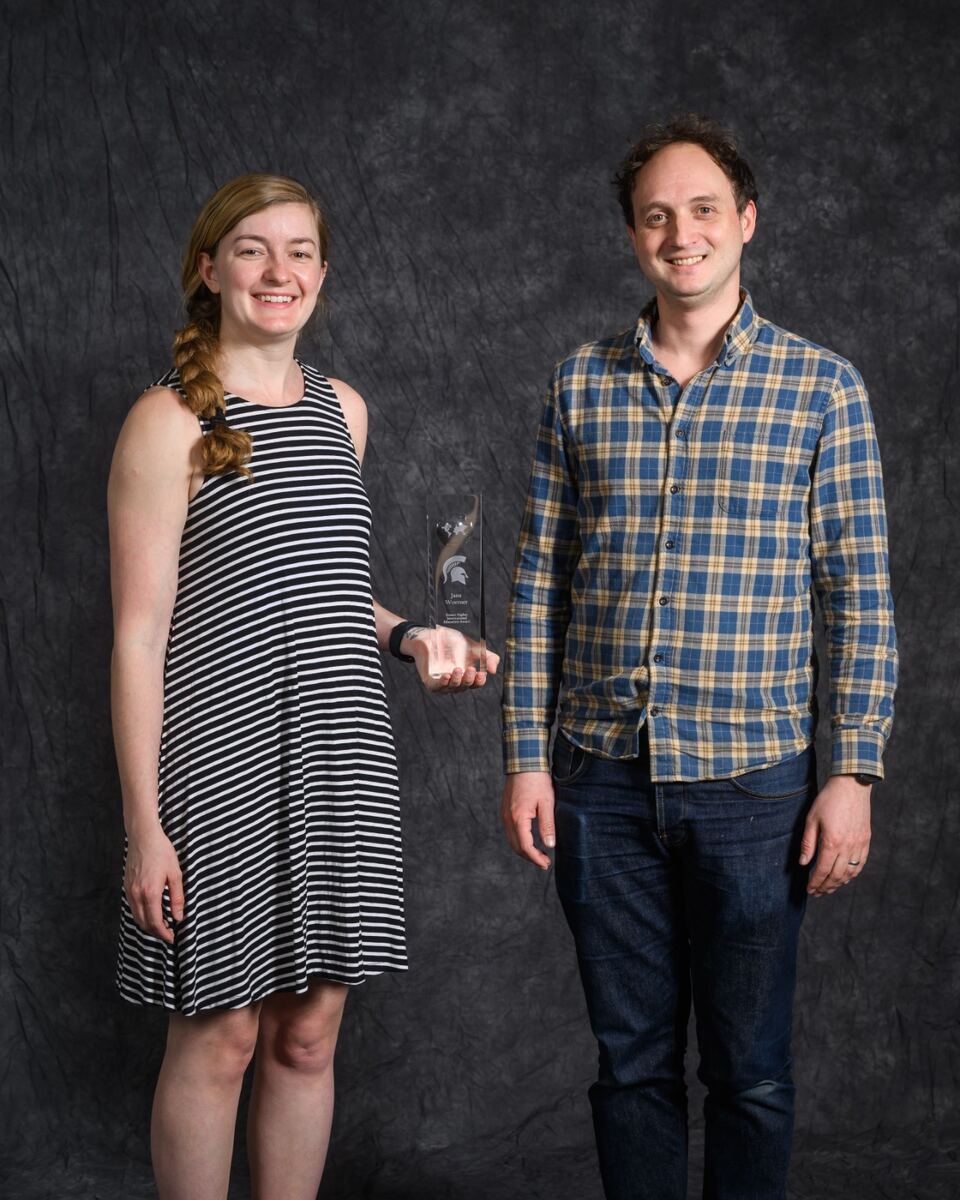 Jana wins the Homer Higbee International Teaching award. Congrats Jana!