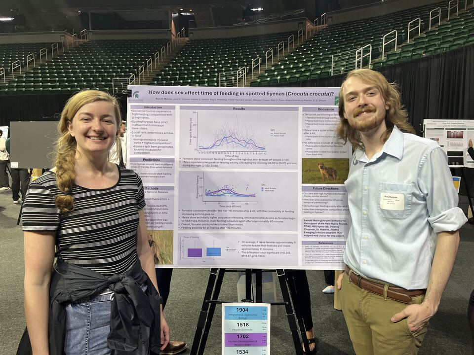 Rory, Madison, and Delaney present their research at UURAF.